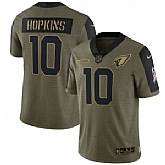 Nike Arizona Cardinals 10 DeAndre Hopkins 2021 Olive Salute To Service Limited Jersey Dyin,baseball caps,new era cap wholesale,wholesale hats